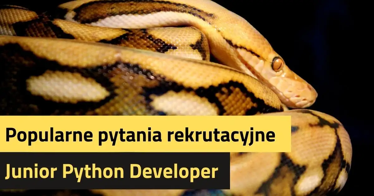 Popularne pytania rekrutacyjne z Pythona na stanowisko Junior Python Developer