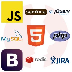 Full Stack (PHP, Javascript Developer) - główne technologie